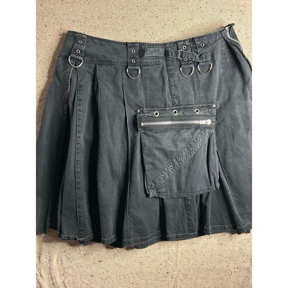 TRIPP NYC Kilt Y2K 90s Punk Goth 2XL O Ring Zipper Vintage - Picture 5 of 7